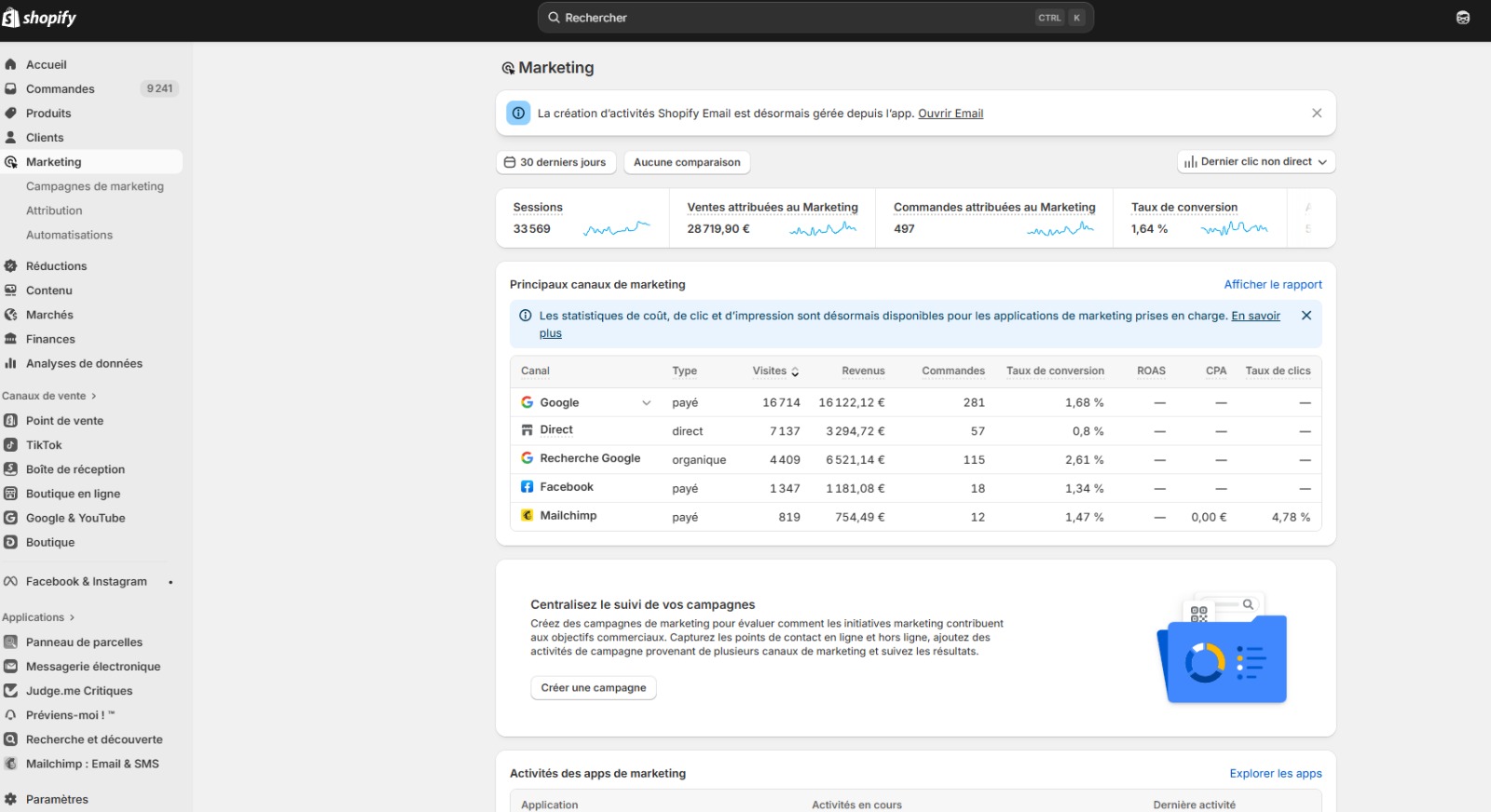 E-commerce complet - Logistique et livraison